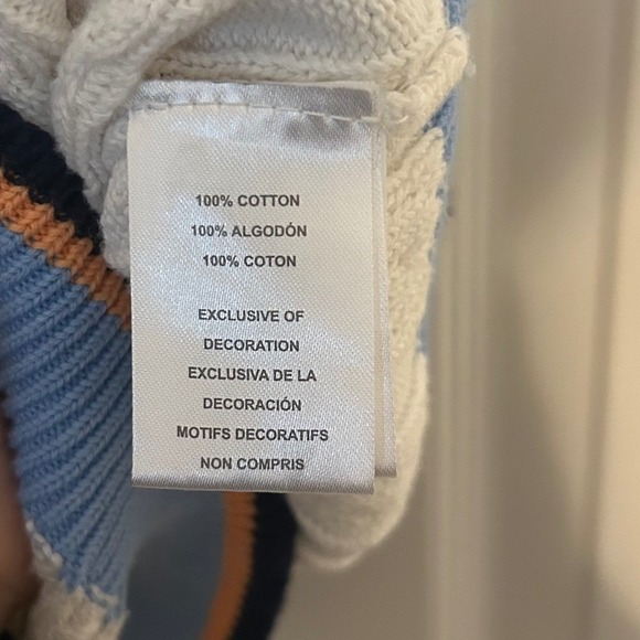 Vintage Kitestrings by Hartstrings Light Blue and White Kids Sweater Vest Size 7 - Picture 6 of 6